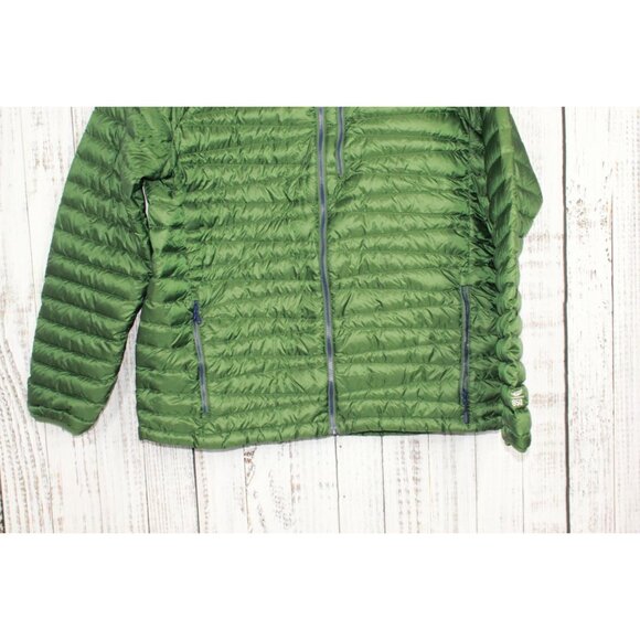LL Bean Ultralight 850 Down Sweater Hooded Jacket Green XXXL Tall - Picture 3 of 12